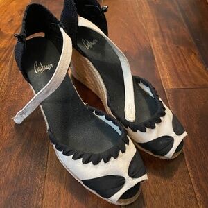 Castañer Cande Hand Embroidered Wedge Espadrilles